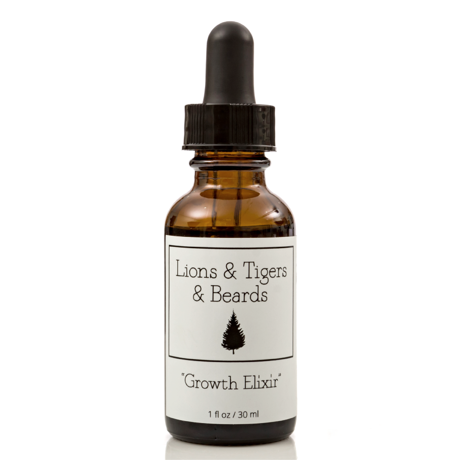 Growth Elixir Beard Oil Lions Tigers Beards