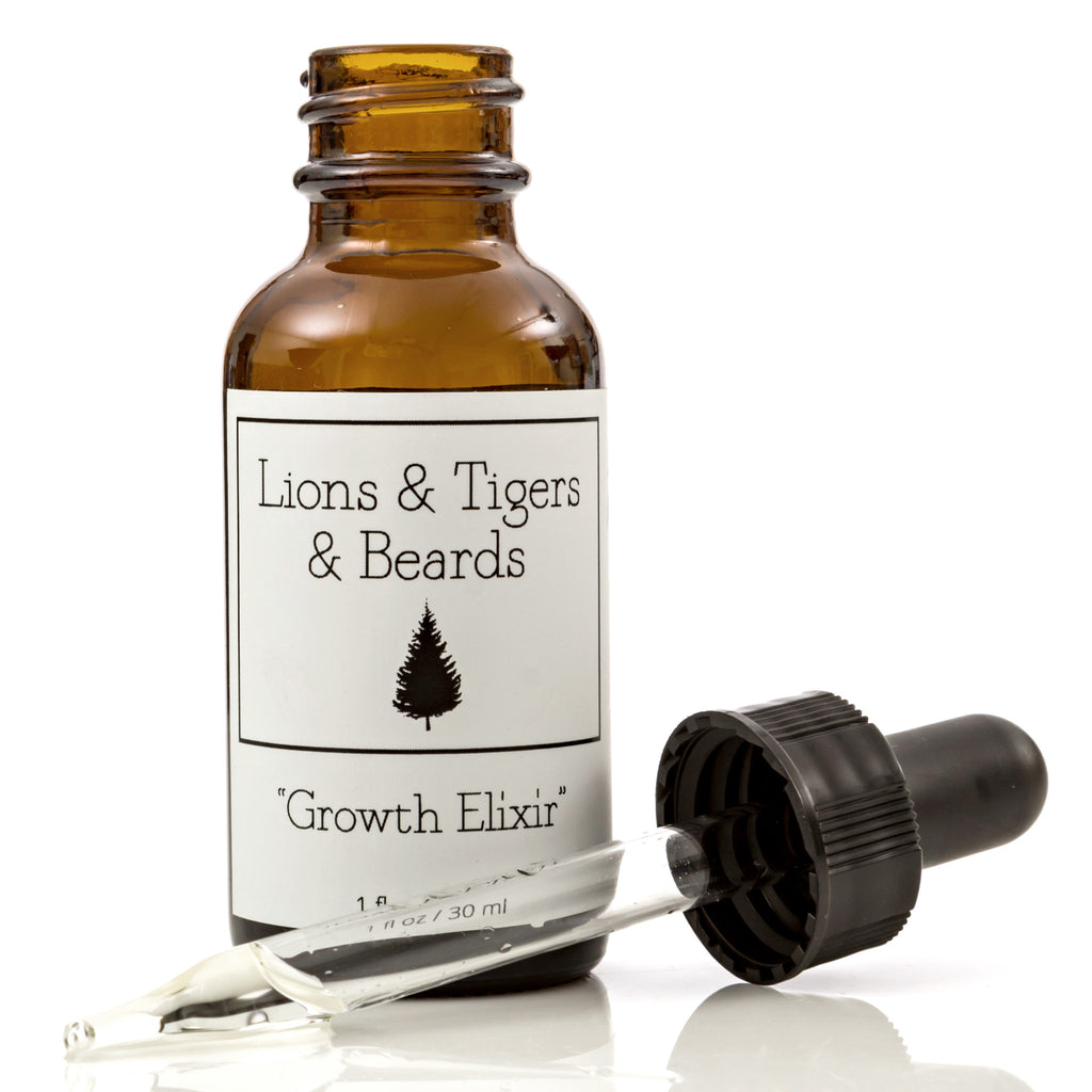 Growth Elixir Beard Oil with dropper